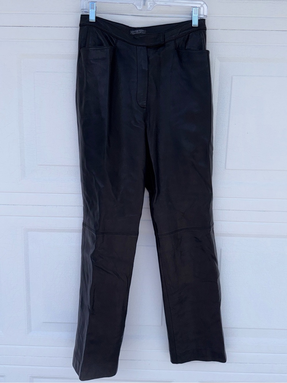 Classiques Entier Lined Barely Boot 100% Leather Pants. Black, Women's 6. EUC